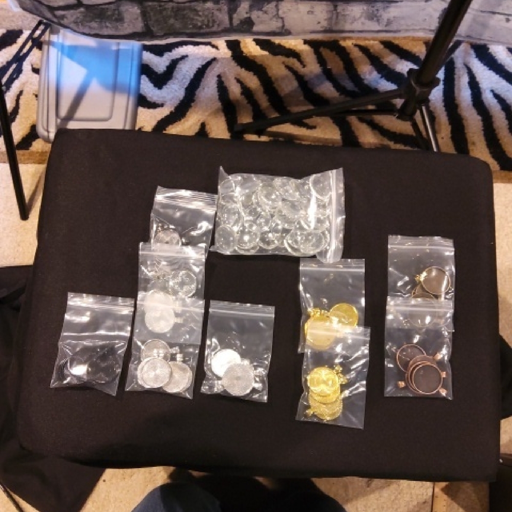 Assorted Craft Medallions in Clear Bags